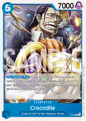 Carte One Piece Crocodile P-082 P PROMO 1