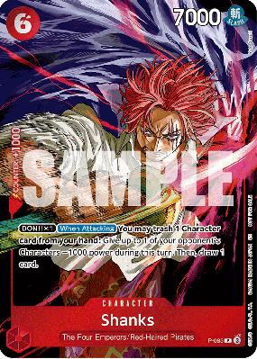 Carte One Piece Shanks P-083 P PROMO 1