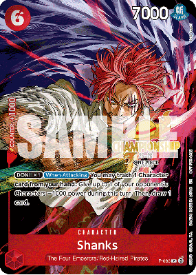 Carte One Piece Shanks P-083 P PROMO 2