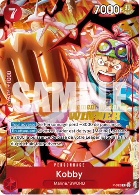 Carte One Piece Kobby P-092 P PROMO 2