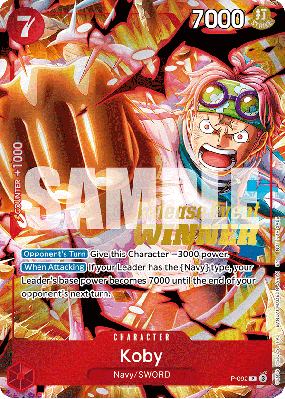 Carte One Piece Kobby P-092 P PROMO 3