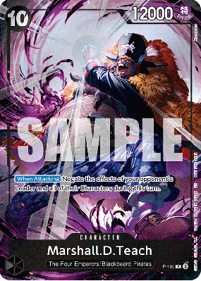 Carte One Piece Marshall D. Teach P-100 P PROMO