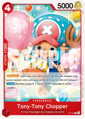 Carte One Piece Tony-Tony Chopper P-101 P PROMO 1