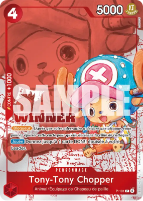 Carte One Piece Tony-Tony Chopper P-101 P PROMO 3
