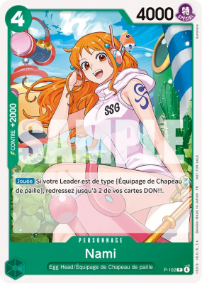 Carte One Piece Nami P-102 P PROMO 1