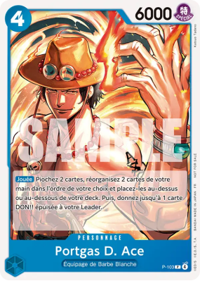 Carte One Piece Portgas D. Ace P-103 P PROMO 2