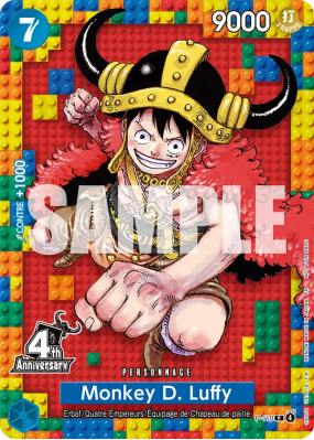 Carte One Piece Monkey D. Luffy P-110 P PROMO 1