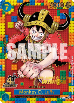 Carte One Piece Monkey D. Luffy P-110 P PROMO 2