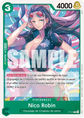 Carte One Piece Nico Robin P-111 P PROMO 1