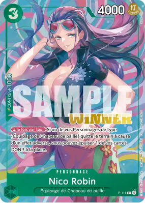 Carte One Piece Nico Robin P-111 P PROMO 2