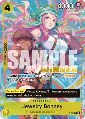 Carte One Piece Jewelry Bonney P-113 P PROMO 2