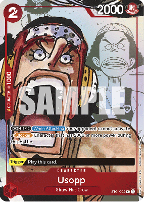 Carte One Piece Usopp ST01-002 C PROMO 2