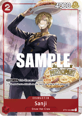 Carte One Piece Sanji ST01-004 C PROMO 1