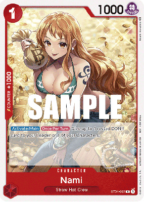 Carte One Piece Nami ST01-007 C PROMO 2