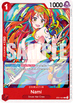 Carte One Piece Nami ST01-007 C PROMO 3