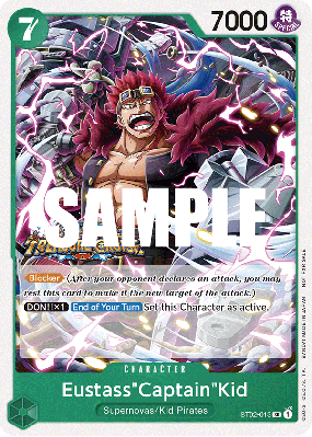 Carte One Piece Eustass"Captain"Kid ST02-013 SR PROMO