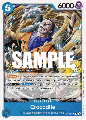 Carte One Piece Crocodile ST03-003 SR PROMO