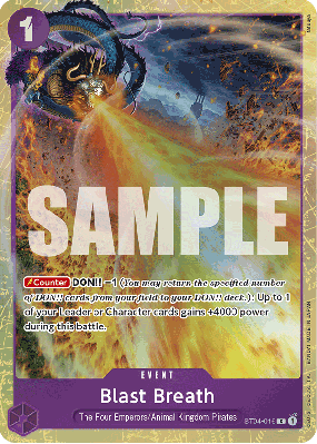 Carte One Piece Blast Breath ST04-016 C PROMO