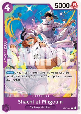 Carte One Piece Shachi et Pingouin ST10-008 C PROMO 1