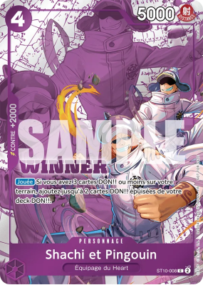 Carte One Piece Shachi et Pingouin ST10-008 C PROMO 2