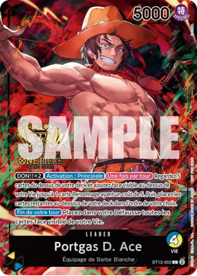 Carte One Piece Portgas D. Ace ST13-002 L PROMO