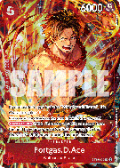 Carte One Piece Portgas D. Ace ST15-005 SR PROMO 3