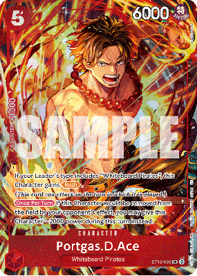 Carte One Piece Portgas D. Ace ST15-005 SR PROMO 3