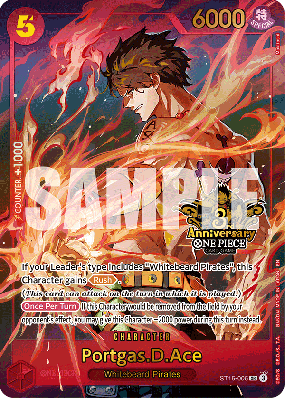 Carte One Piece Portgas D. Ace ST15-005 SR PROMO 4