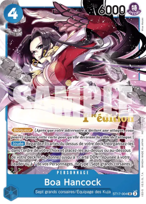 Carte One Piece Boa Hancock ST17-004 SR PROMO 1