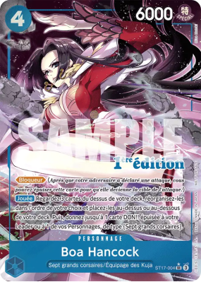 Carte One Piece Boa Hancock ST17-004 SR PROMO 2