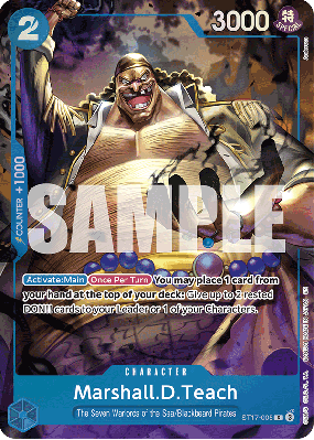 Carte One Piece Marshall D. Teach ST17-005 C PROMO