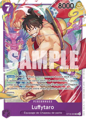 Carte One Piece Luffytaro ST18-005 SR PROMO 1