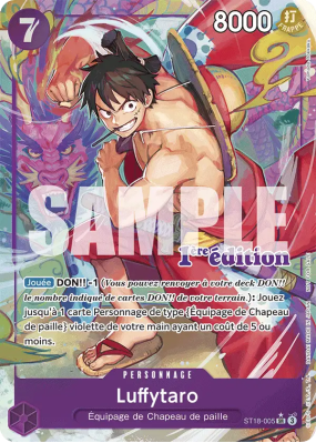 Carte One Piece Luffytaro ST18-005 SR PROMO 2