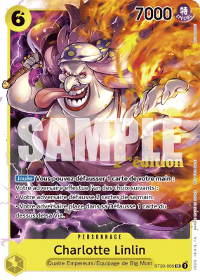 Carte One Piece Charlotte Linlin ST20-005 SR PROMO 1