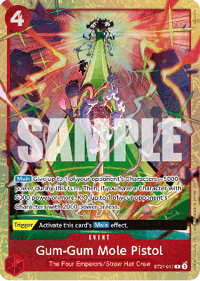 Carte One Piece Gum-Gum Mole Pistol ST21-017 C PROMO