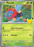Carte Pokémon Muciole 003/128 Commune 30ᵉ Anniversaire