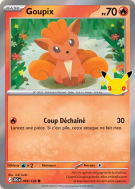 Carte Pokémon Goupix 009/128 Commune 30ᵉ Anniversaire