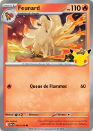 Carte Pokémon Feunard 010/128 Commune 30ᵉ Anniversaire