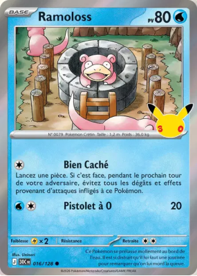 Carte Pokémon Ramoloss 016/128 Commune 30ᵉ Anniversaire