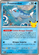 Carte Pokémon Froussardine 022/128 Commune 30ᵉ Anniversaire