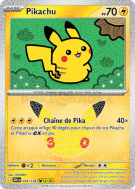 Carte Pokémon Pikachu 034/128 Sans rareté 30ᵉ Anniversaire