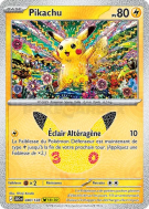 Carte Pokémon Pikachu 040/128 Sans rareté 30ᵉ Anniversaire
