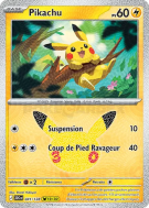 Carte Pokémon Pikachu 041/128 Sans rareté 30ᵉ Anniversaire