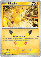 Carte Pokémon Pikachu 052/128 Sans rareté 30ᵉ Anniversaire