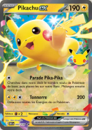 Carte Pokémon Pikachu ex 053/128 Double Rare 30ᵉ Anniversaire