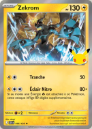 Carte Pokémon Zekrom 056/128 Rare 30ᵉ Anniversaire