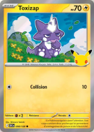 Carte Pokémon Toxizap 058/128 Commune 30ᵉ Anniversaire