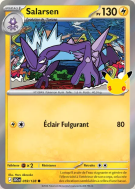 Carte Pokémon Salarsen 059/128 Commune 30ᵉ Anniversaire