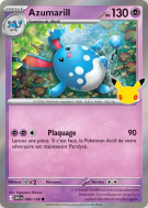 Carte Pokémon Azumarill 068/128 Commune 30ᵉ Anniversaire