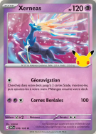 Carte Pokémon Xerneas 076/128 Rare 30ᵉ Anniversaire
